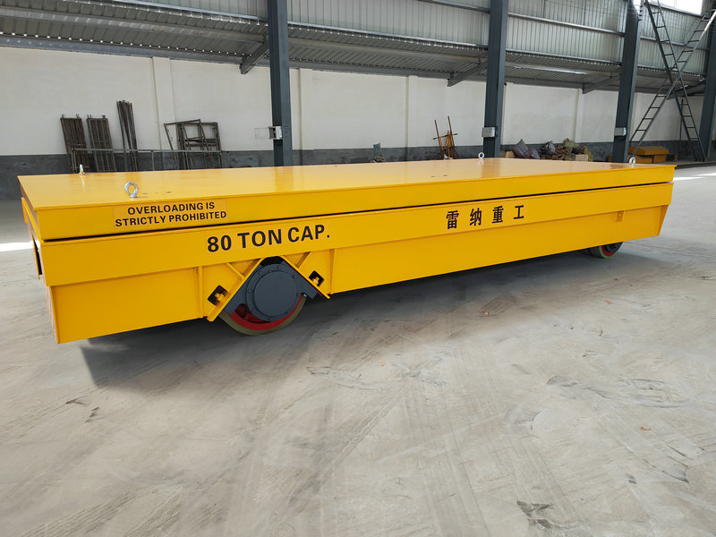 80 Tons Heavy Duty Hydraulisk Lifting Trackless Cart