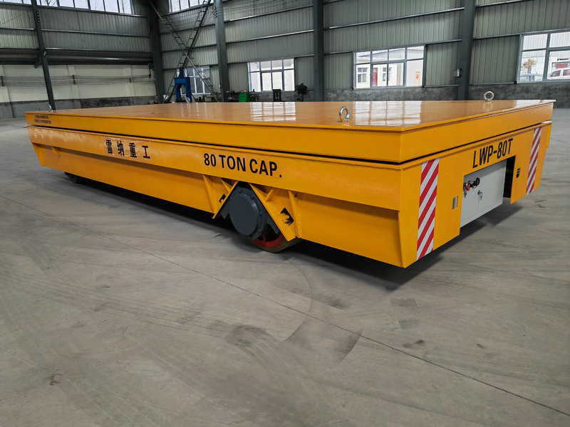 80 Tons Heavy Duty Hydraulisk Lifting Trackless Cart