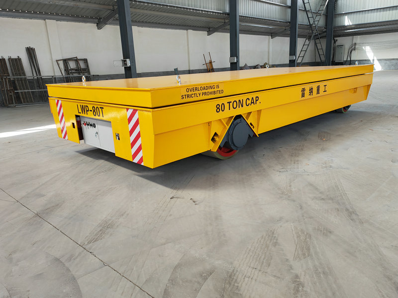 80 Tons Heavy Duty Hydraulisk Lifting Trackless Cart