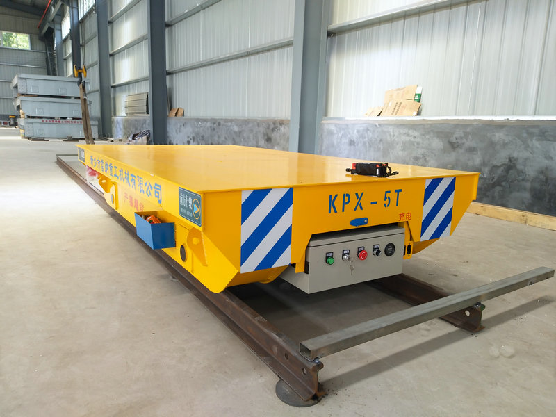 Stålrør 5 Tons Batteri Rail Transfer Trolley