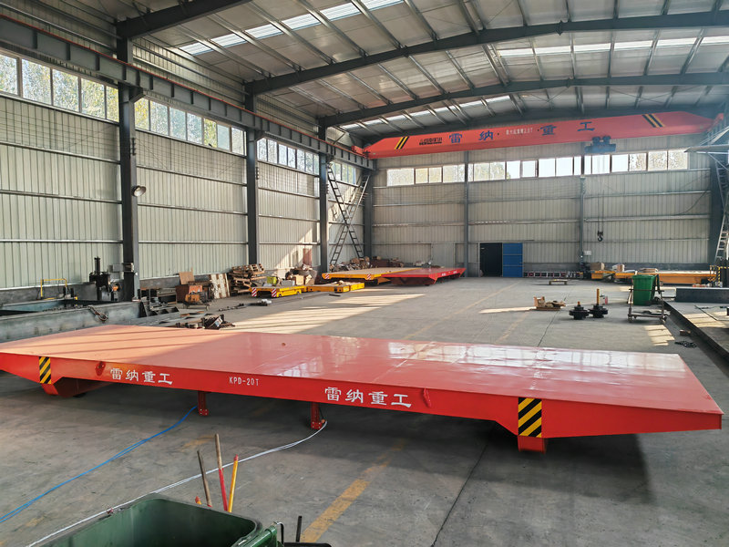 20 tonn Customized Low Voltage Powered Steel Rail Transfer Trolley