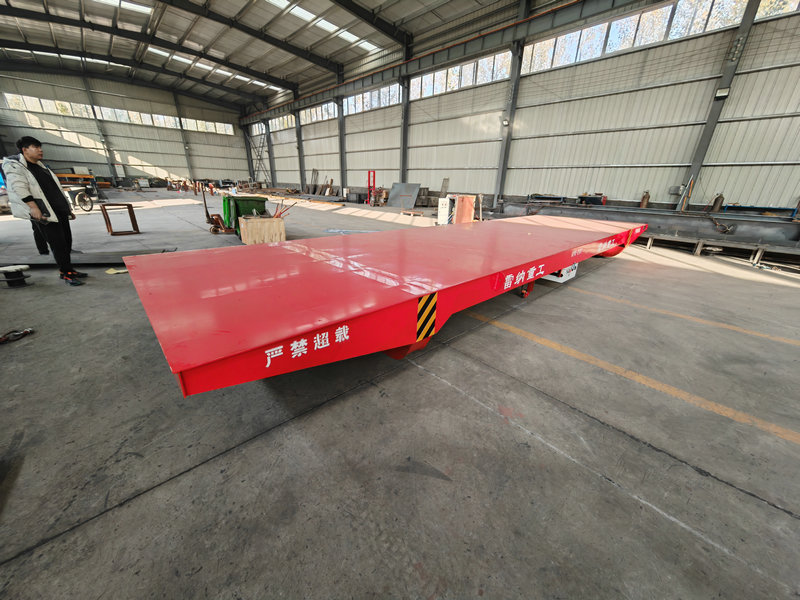 20 tonn Customized Low Voltage Powered Steel Rail Transfer Trolley