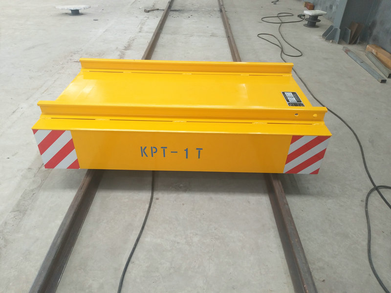 Cable Reel Powered Warehouse Flat Car på jernbane med fjernkontroll