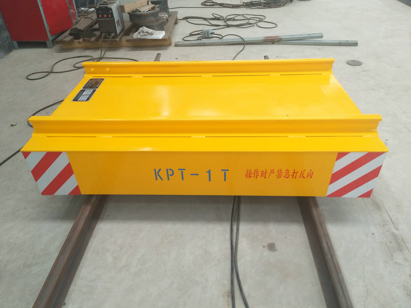 Cable Reel Powered Warehouse Flat Car på jernbane med fjernkontroll