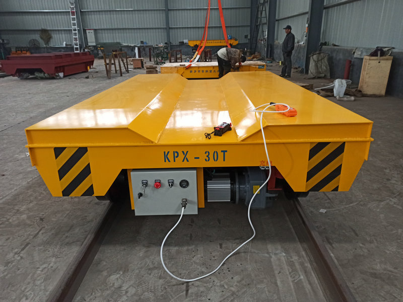 Batteridrevet 30T Rail Transfer Cart for Die og Mold Håndtering