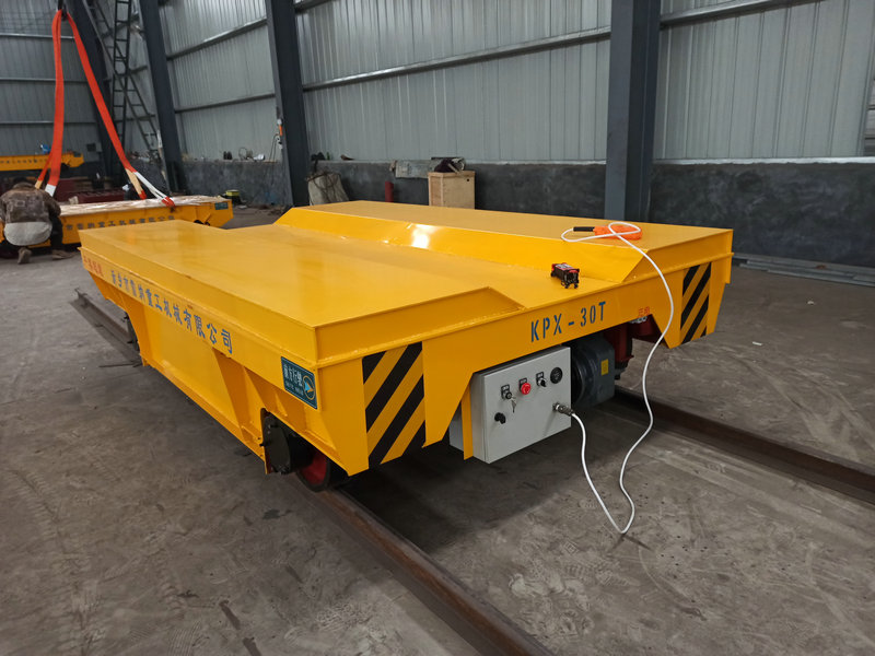 Batteridrevet 30T Rail Transfer Cart for Die og Mold Håndtering